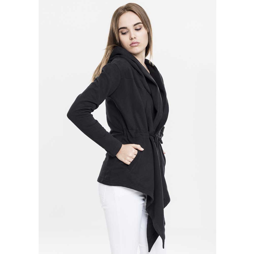 Urban Classics - Hooded Sweat Longue cardigan - Noir